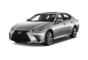 Silver Lexus luxury sedan car.